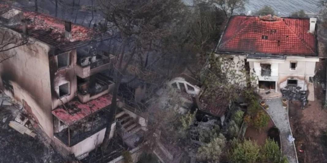 Güzelyalı'da yangının izleri: Bazı villalar tamamen yandı 1